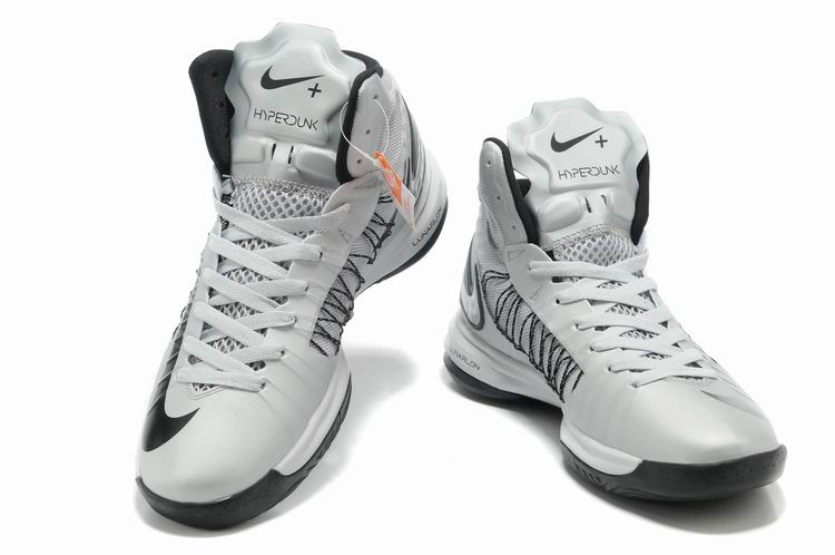 Nike Lunar Hyperdunk X Olympic White Grey Black Logo Shoes