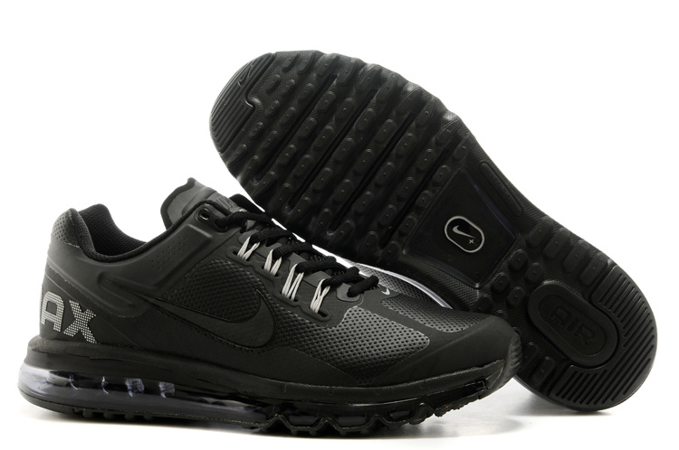 2013 Air Max All Black Running Shoes - Click Image to Close