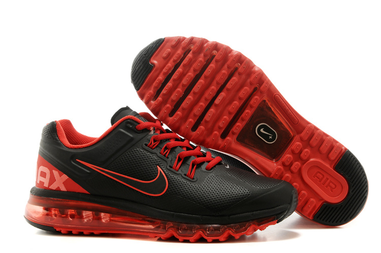 2013 Air Max Black Red Running Shoes - Click Image to Close