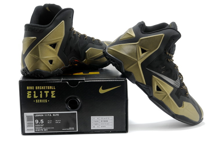 Nike Lebron James 11 Shoes Black Brown