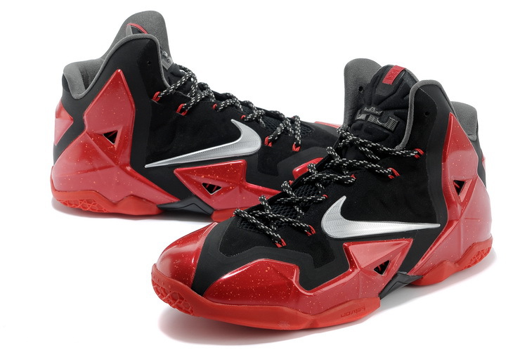 Lebron James 11 Black Red Basketball Shoes - Click Image to Close