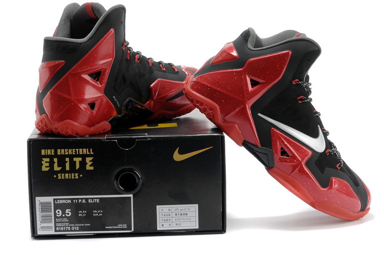 Lebron James 11 Black Red Basketball Shoes