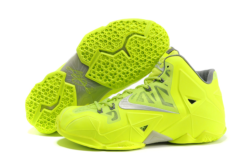Nike Lebron James 11 Shoes All Yellow