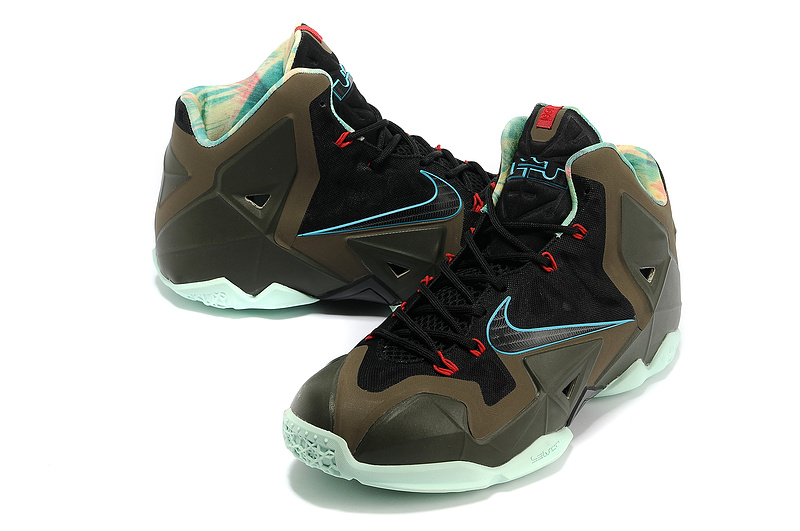 Nike Lebron James 11 Shoes Black Coffe - Click Image to Close