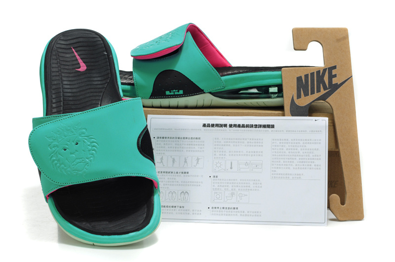Nike Lebron James Massage Hydro Sandal Blue Black Pink