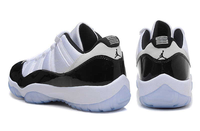 Nike Air Jordan 11 Low Concord Basketball Shoes White Black Blue - Click Image to Close