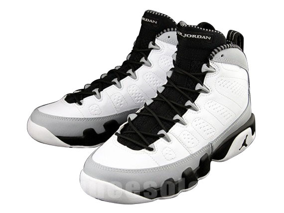 2014 Air Jordan 9 Retro White Black Grey Shoes