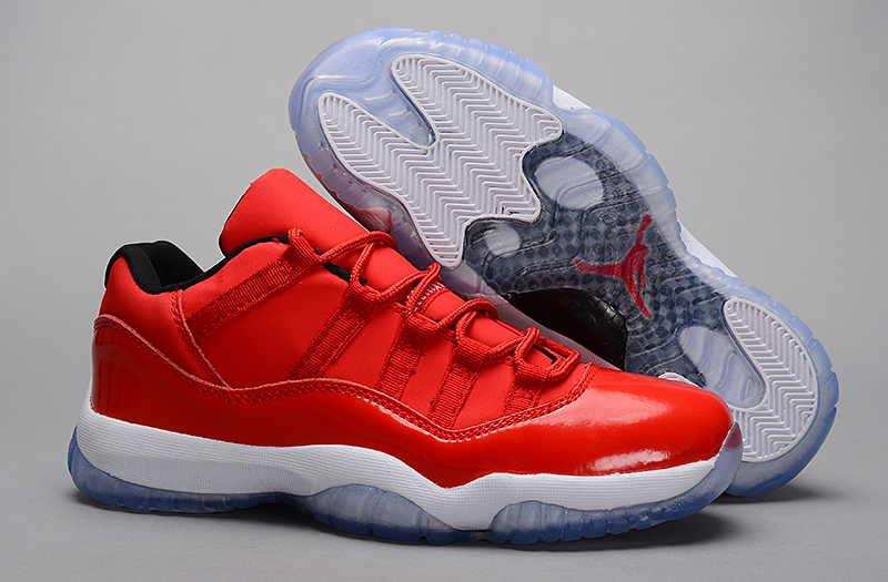 Nike Jordan 11 Low Basketball Shoes Red White