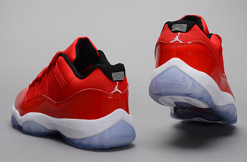 Nike Jordan 11 Low Basketball Shoes Red White - Click Image to Close