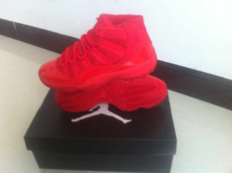 Nike Jordan 11 Retro Basketball Shoes All Red