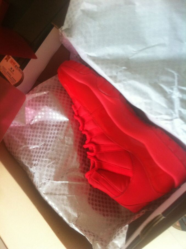 Nike Jordan 11 Retro Basketball Shoes All Red