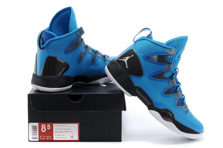 2014 Nike Jordan 28 SE Basketball Shoes Blue Black White - Click Image to Close