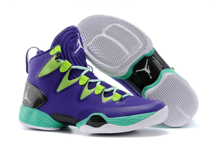 2014 Nike Jordan 28 SE Basketball Shoes Blue Green Black White - Click Image to Close