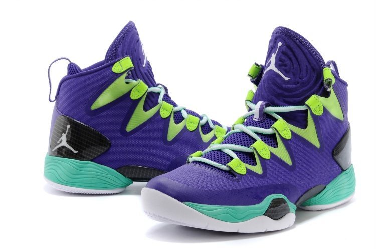 2014 Nike Jordan 28 SE Basketball Shoes Blue Green Black White - Click Image to Close