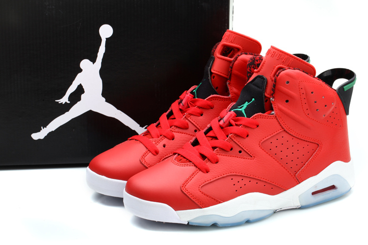 New Nike Jordan 6 MVP History Of Jordan Red White Green Shoes - Click Image to Close