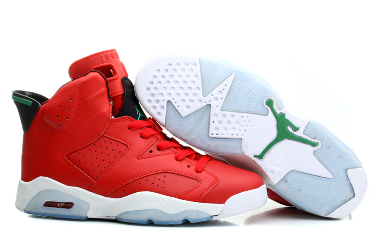 New Nike Jordan 6 MVP History Of Jordan Red White Green Shoes - Click Image to Close