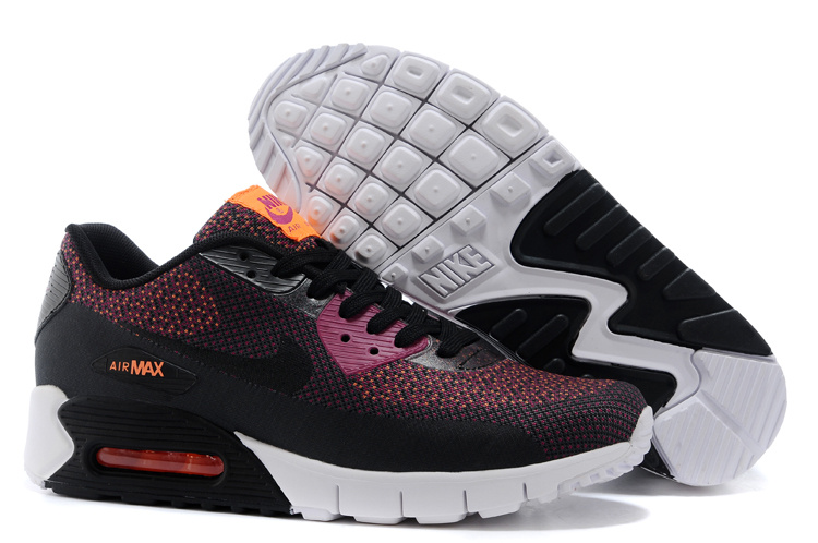 Nike Air Max 90 Black Purple White Running Shoes - Click Image to Close