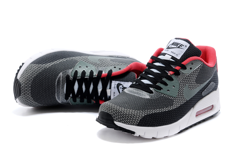 Nike Air Max 90 Grey Black White Running Shoes - Click Image to Close