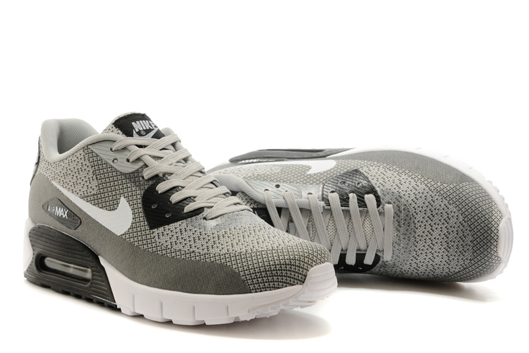 Nike Air Max 90 Grey White Running Shoes - Click Image to Close