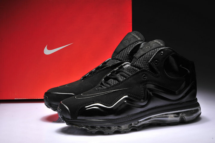 Nike Air Max Flyposite All Black Running Shoes - Click Image to Close