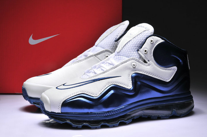 Nike Air Max Flyposite White Blue Running Shoes - Click Image to Close