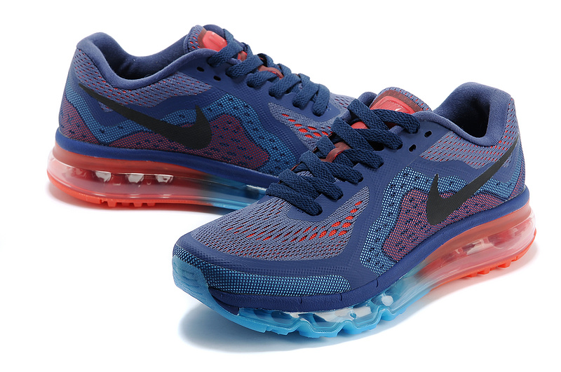 Women Nike Air Max 2014 Shoes Blue Orange