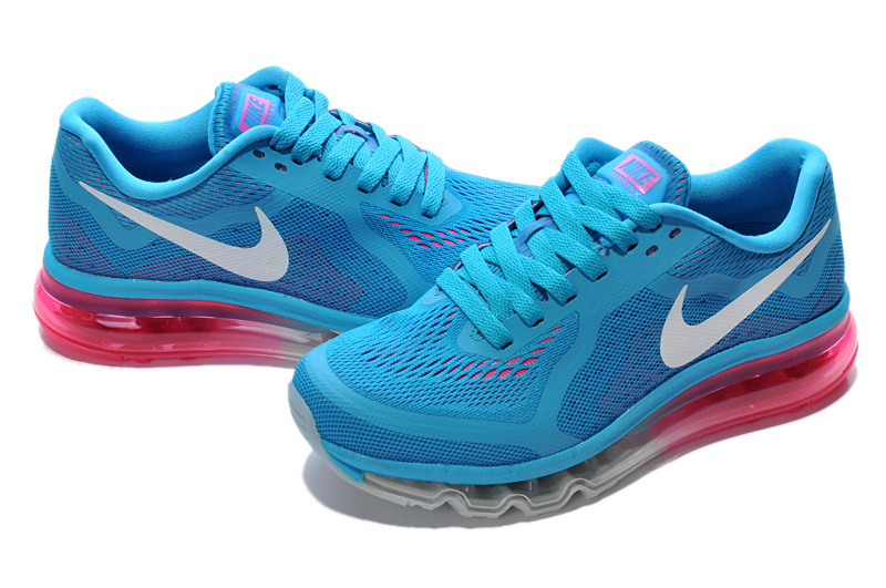 Women Nike Air Max 2014 Shoes Blue White Pink