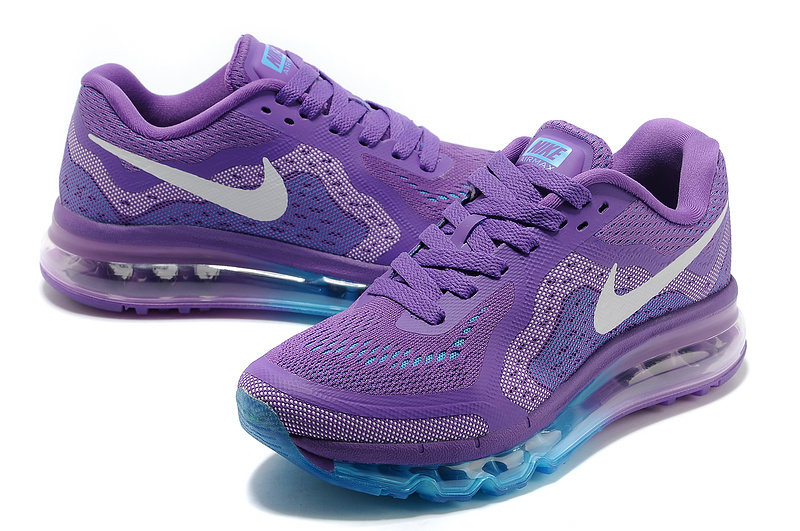 Women Nike Air Max 2014 Shoes Purple Blue