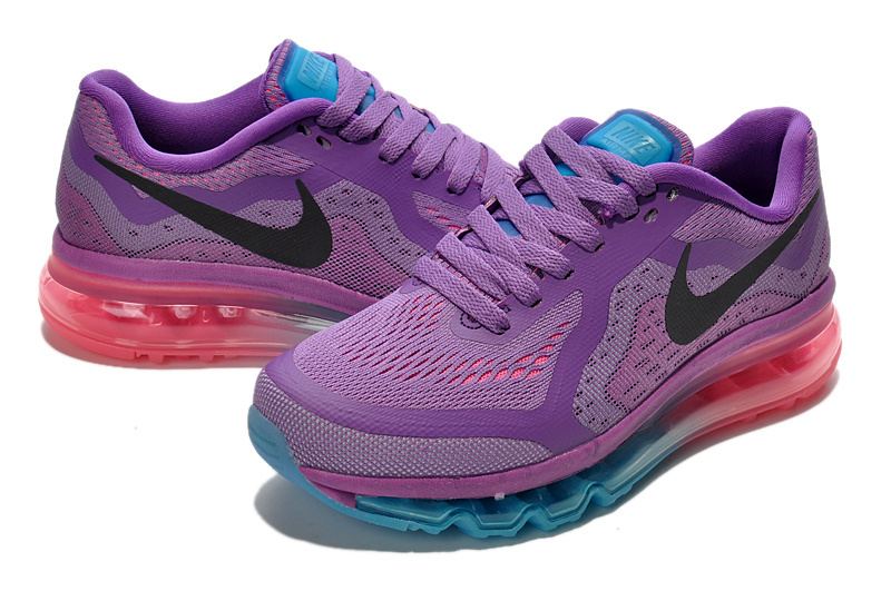 Nike Air Max 2014 Purple Blue Pink For Women - Click Image to Close