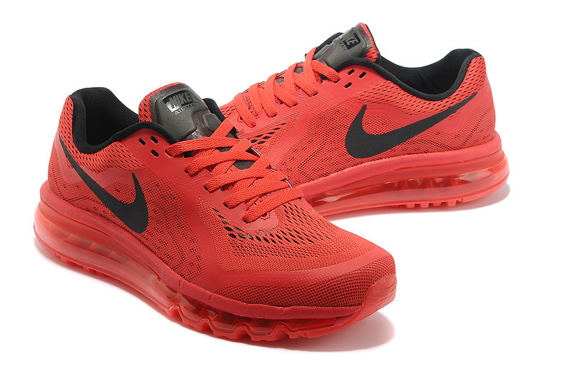 Nike Air Max 2014 Red Black For Women - Click Image to Close