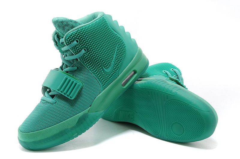 2014 Nike Air Yeezy 2 Green Lantern Lovers Shoes - Click Image to Close