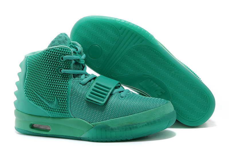 2014 Nike Air Yeezy 2 Green Lantern Lovers Shoes - Click Image to Close