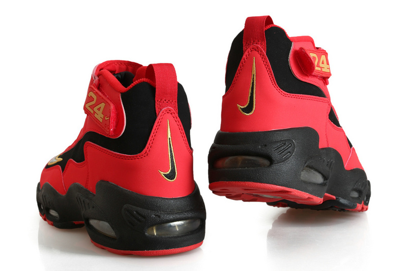 New Nike Ken Griffe Red Black Gold Shoes - Click Image to Close