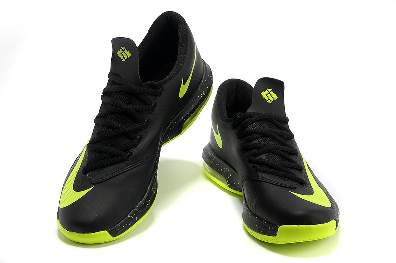 Latest Nike Kevin Durant 6 Black Green Shoes - Click Image to Close