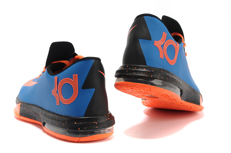 Latest Nike Kevin Durant 6 Blue Orange Black Shoes