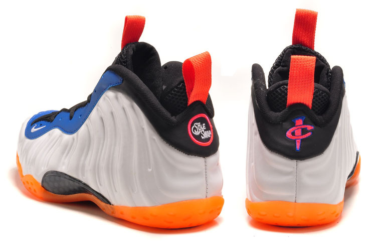 Nike Penny Hardaway White Black Blue Orange Shoes - Click Image to Close