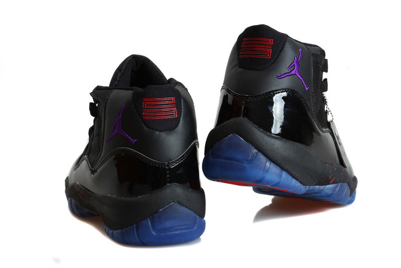 2014 Retro Jordan 11 Transformer Shoes Black Blue Red - Click Image to Close