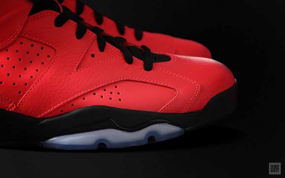 2014 Retro Jordan 6 Toro Red Black Shoes