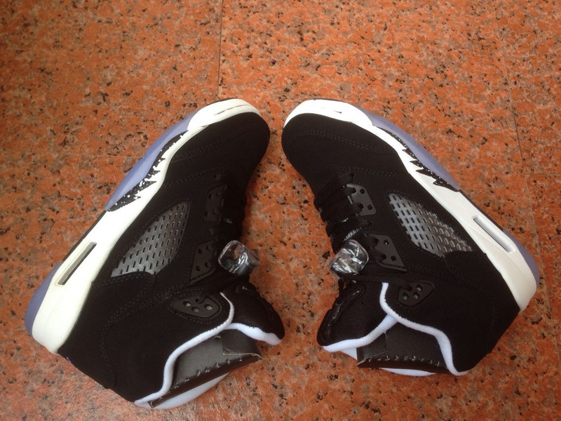 2014 Womens Jordan 5 Shoes Black White