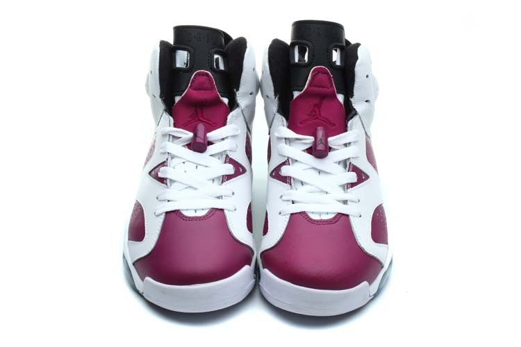 Nike Womens Jordan 6 White Pink Shoes - Click Image to Close