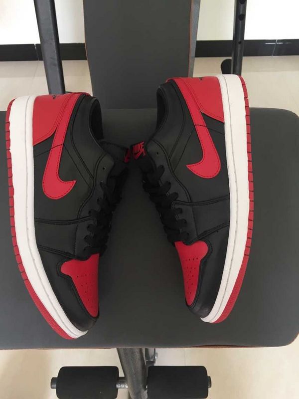 Nike Jordan 1 Low 30th Black Red Shoes