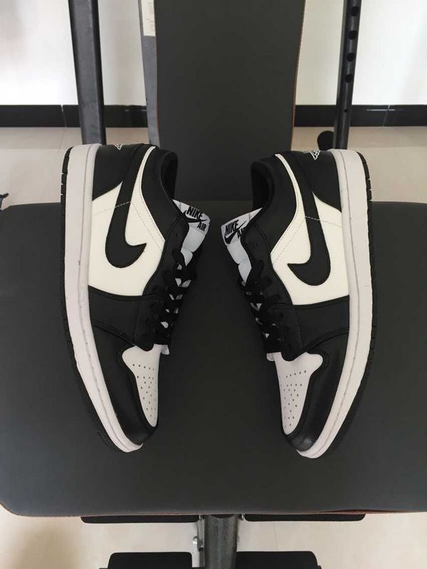 Nike 30th Air Jordan 1 Low Black White Shoes - Click Image to Close