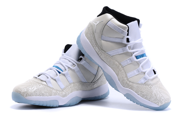 2015 Nike Air Jordan 11 LAB4 White Baby Blue Shoes