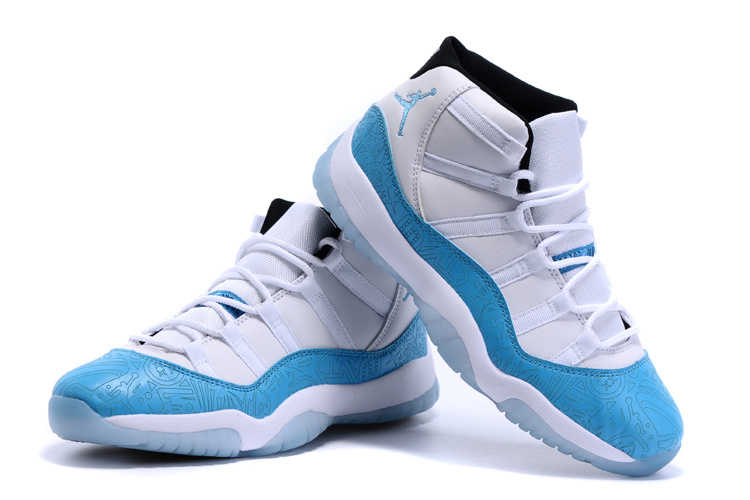 2015 Nike Air Jordan 11 LAB4 White Blue Shoes