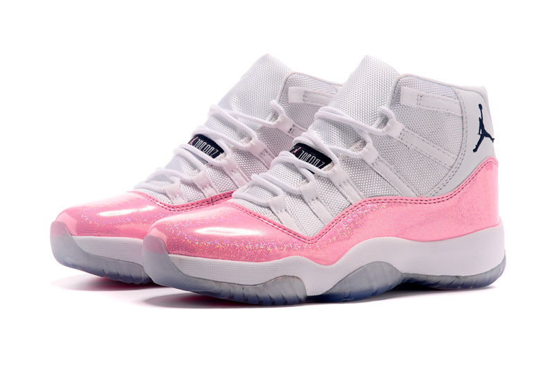 Nike's New Air Jordan 11 White Pink Shoes For Women - Click Image to Close