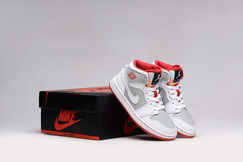 2015 Nike Air Jordan 1 Bugs Bunny White Red Grey - Click Image to Close