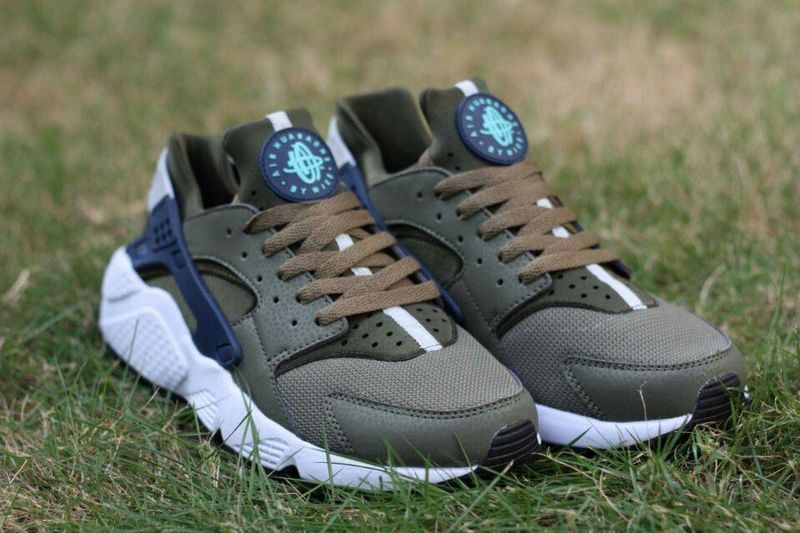 2015 Hot Nike Air Huarache Coffe Blue Mens Shoes