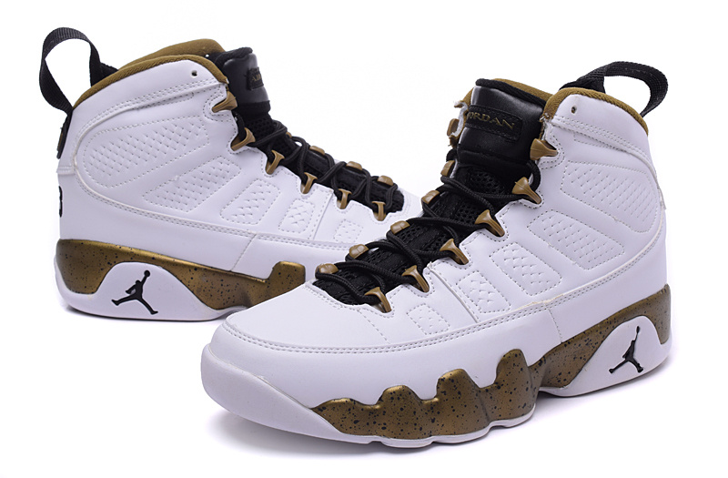 Nike Air Jordan 9 Retro White Coffe Black Shoes