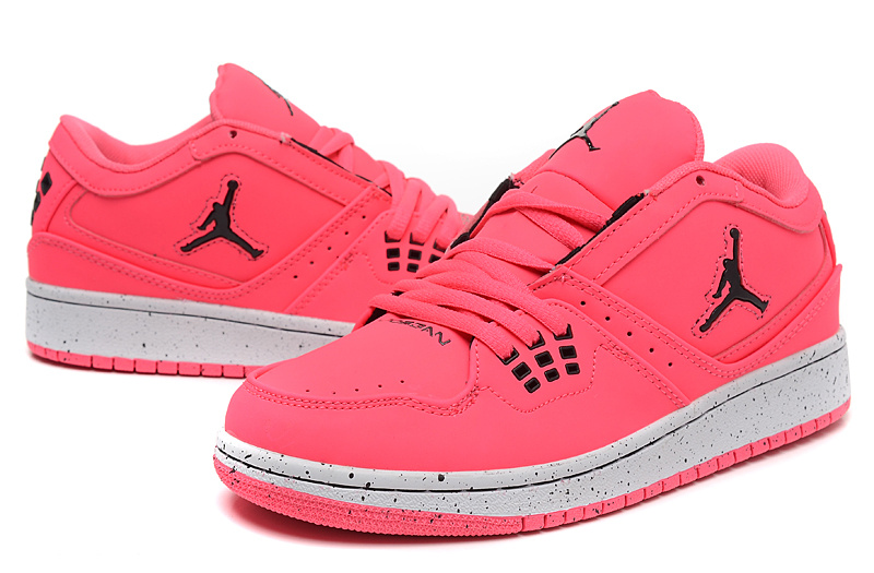 New 2015 Nike Air Jordan 1 Flight Low Pink Shoes - Click Image to Close