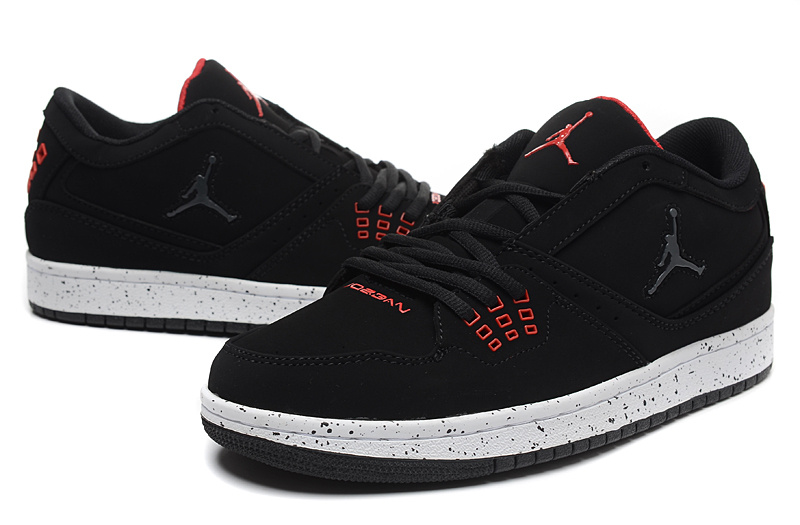 Latest Nike Air Jordan 1 Low Black Red Shoes